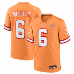 Baker Mayfield Tampa Bay Buccaneers 50th Season Game Jersey - Creamsicle