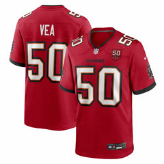 Vita Vea Tampa Bay Buccaneers 50th Season Team Game Jersey - Red