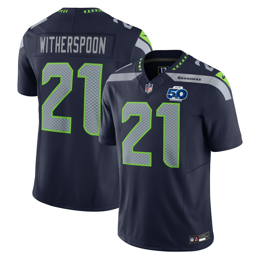 Devon Witherspoon Seattle Seahawks Team 50th Season Vapor F.U.S.E. Limited Jersey - College Navy