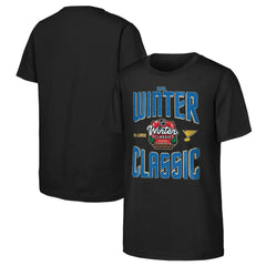 St. Louis Blues Youth 2025 NHL Winter Classic Game Day T-Shirt Black