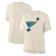 St. Louis Blues Fanatics Women's 2025 Winter Classic Primary Logo T-Shirt Cream
