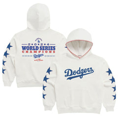 Los Angeles Dodgers Madhappy 2024 World Series Champions Star Pullover Hoodie White
