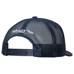 Seattle Kraken Mitchell & Ness Gridlock Trucker Adjustable Hat White/Deep Sea Blue