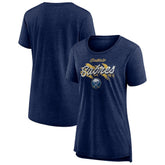 Buffalo Sabres Women's Hit the Ice Tri-Blend T-Shirt Navy