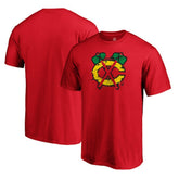 Chicago Blackhawks Splatter Logo T-Shirt Red