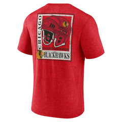 Chicago Blackhawks Earnest Will Tri-Blend T-Shirt Red