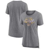 Los Angeles Kings Women's Hit the Ice Tri-Blend T-Shirt Gray