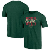 Minnesota Wild Shoot to Score Tri-Blend T-Shirt Green