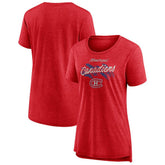Montreal Canadiens Women's Hit the Ice Tri-Blend T-Shirt Red