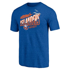 New York Islanders Shoot to Score Tri-Blend T-Shirt Royal