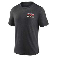 Ottawa Senators Earnest Will Tri-Blend T-Shirt Charcoal