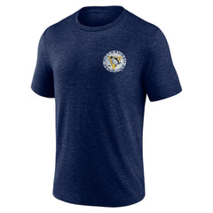 Pittsburgh Penguins Earnest Will Tri-Blend T-Shirt Navy