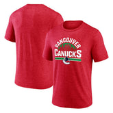 Vancouver Canucks Represent Tri-Blend T-Shirt Red