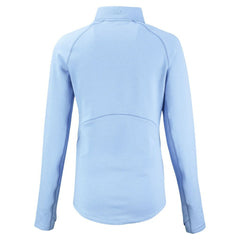 Chicago Cubs Cutter & Buck Women's Peshastin Eco Fleece Recycled Half-Zip Jacket Heather Powder Blue