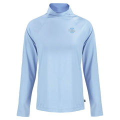 Philadelphia Phillies Cutter & Buck Women's Coastline Epic Comfort Eco Recycled Funnel Neck Pullover Top Powder Blue