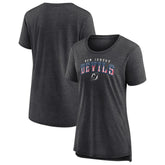 New Jersey Devils Women's Proud Tri-Blend T-Shirt Gray