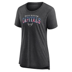 Washington Capitals Women's Proud Tri-Blend T-Shirt Gray