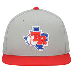 Texas Rangers Cooperstown Collection Basic Flip Snapback Hat Gray | Mitchell & Ness