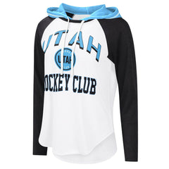 Utah Mammoth G-III 4Her by Carl Banks Women's VIP Raglan Long Sleeve Hoodie T-Shirt White