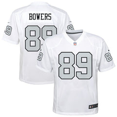 Brock Bowers Las Vegas Raiders Youth Alternate Game Jersey - White