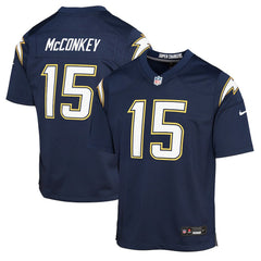 Ladd McConkey Los Angeles Chargers Youth Alternate Super Chargers Game Player Jersey - Navy