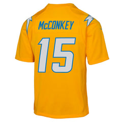 Ladd McConkey Los Angeles Chargers Youth Alternate Charger Power Game Player Jersey - Gold
