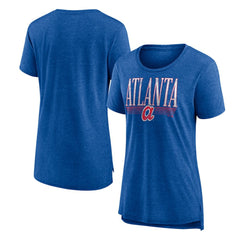 Atlanta Braves Women's Toppler Tri-Blend T-Shirt Royal