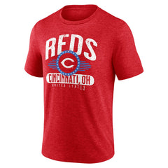 Cincinnati Reds Badge of Honor Tri-Blend T-Shirt Red