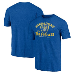 Milwaukee Brewers Our Game Tri-Blend T-Shirt Royal