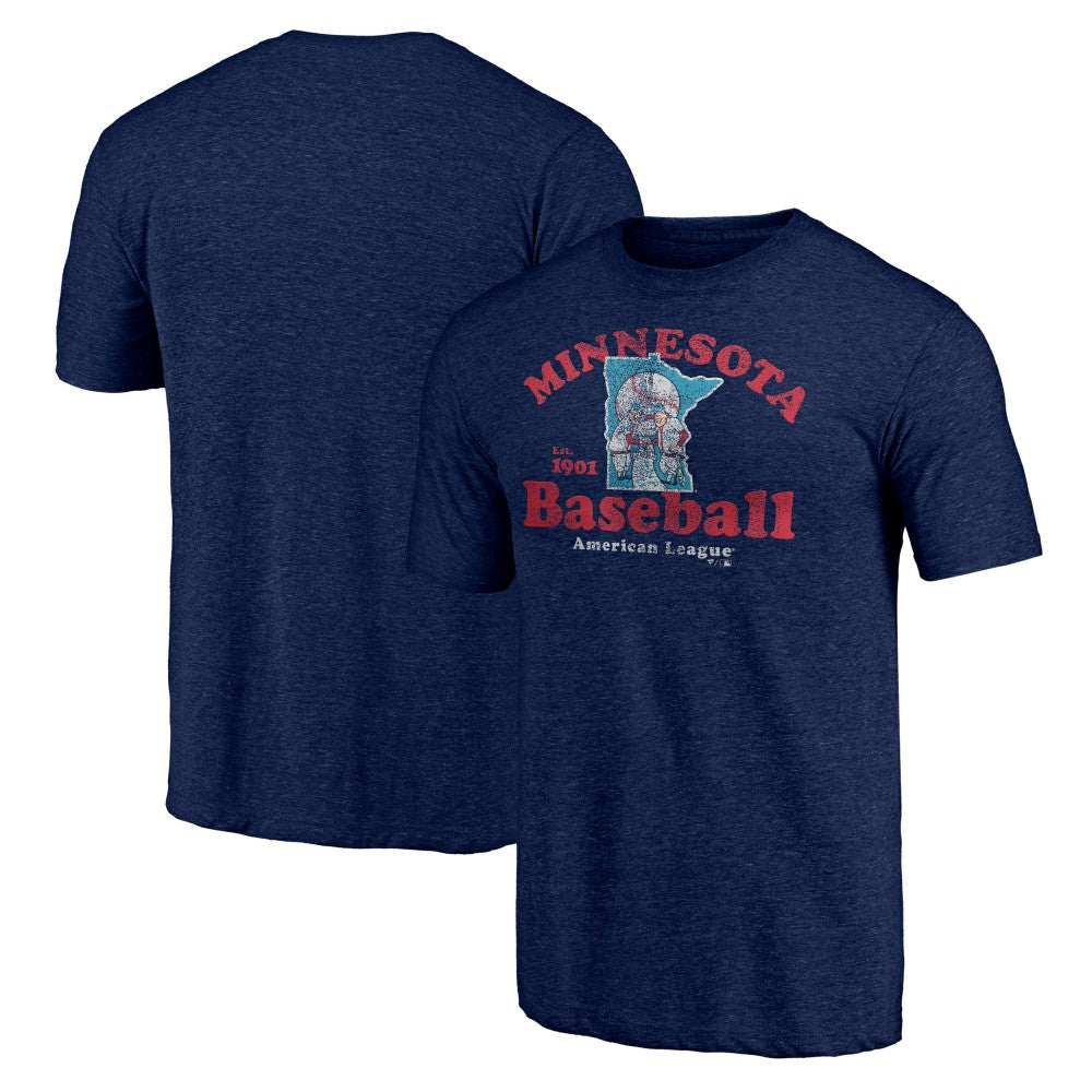 Minnesota Twins Our Game Tri-Blend T-Shirt Navy