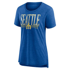 Seattle Mariners Women's Toppler Tri-Blend T-Shirt Royal
