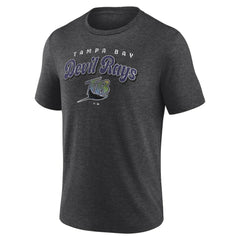 Tampa Bay Rays Wonderment Tri-Blend T-Shirt Charcoal