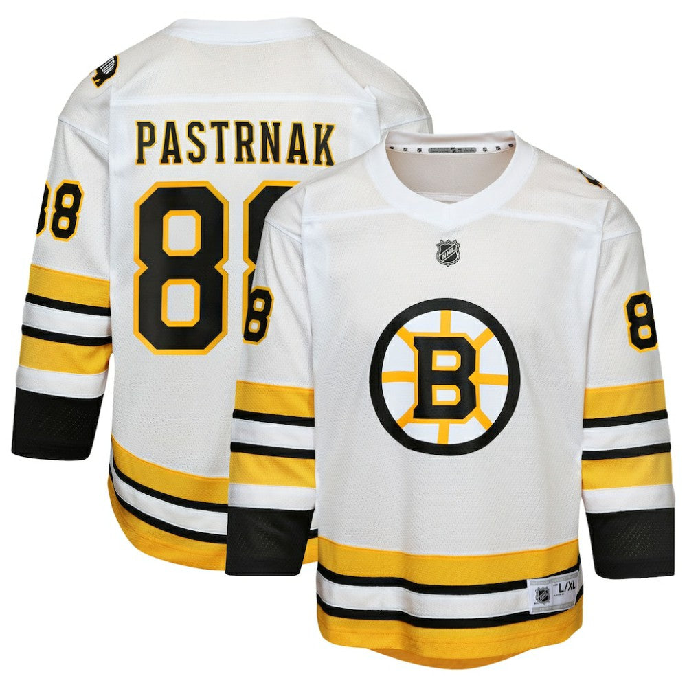 David Pastrnak Boston Bruins Youth Home Replica Player Jersey White