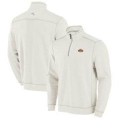 San Francisco Giants Tommy Bahama Sport Tobago Bay Tri-Blend Half-Zip Sweatshirt Cream