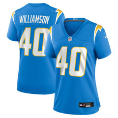 Kendall Williamson Los Angeles Chargers Women's Team Game Jersey - Powder Blue