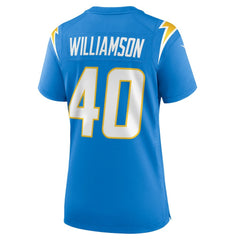 Kendall Williamson Los Angeles Chargers Women's Team Game Jersey - Powder Blue