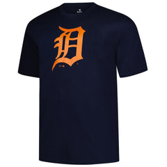 Detroit Tigers Profile Big & Tall Primary Logo T-Shirt Navy