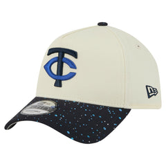 Minnesota Twins Speckle A-Frame 9FORTY Adjustable Hat Cream | New Era