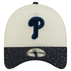 Philadelphia Phillies Speckle A-Frame 9FORTY Adjustable Hat Cream | New Era