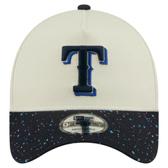 Texas Rangers Speckle A-Frame 9FORTY Adjustable Hat Cream | New Era