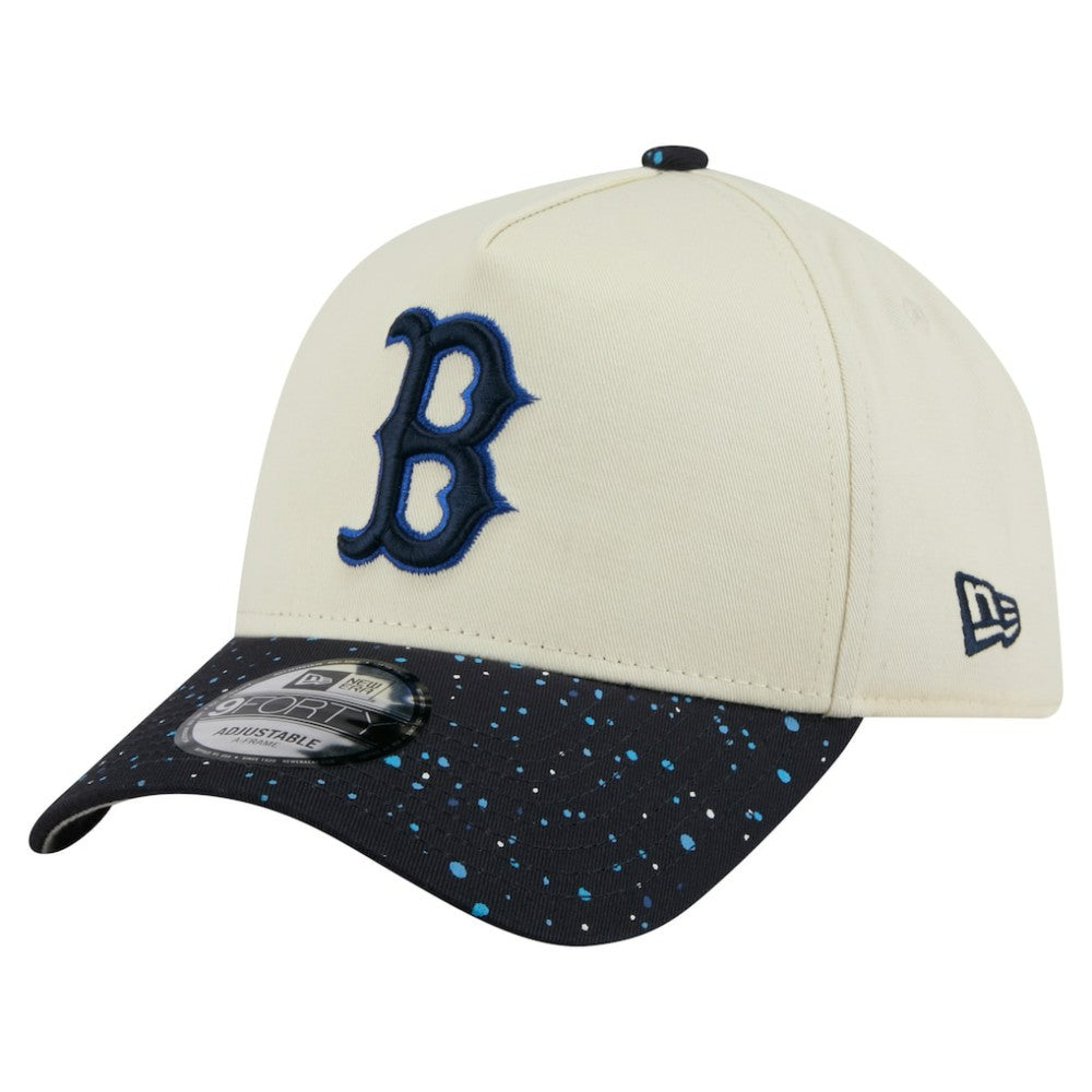 Boston Red Sox Speckle A-Frame 9FORTY Adjustable Hat Cream | New Era