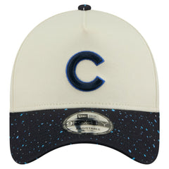 Chicago Cubs Speckle A-Frame 9FORTY Adjustable Hat Cream | New Era