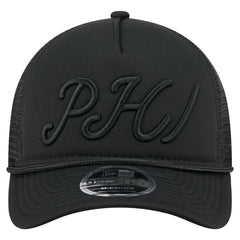 Philadelphia Phillies City Initial 9FORTY A-Frame M-Crown Adjustable Trucker Hat Black | New Era