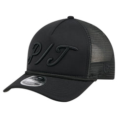 Pittsburgh Pirates City Initial 9FORTY A-Frame M-Crown Adjustable Trucker Hat Black | New Era
