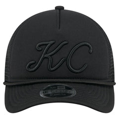 Kansas City Royals City Initial 9FORTY A-Frame M-Crown Adjustable Trucker Hat Black | New Era