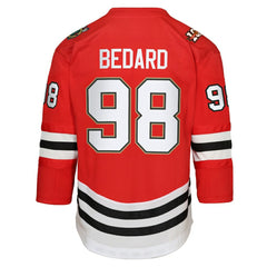 Connor Bedard Chicago Blackhawks Youth Home Centennial Premier Jersey Red