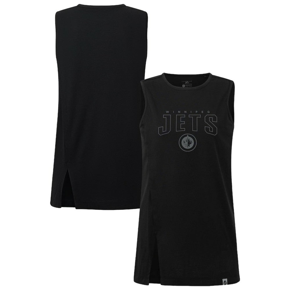 Winnipeg Jets Levelwear Women's Influx Darkmoon Tank Top Black