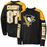 Sidney Crosby Pittsburgh Penguins Outerstuff Youth Best Defense Name & Number Crewneck Sweatshirt Black