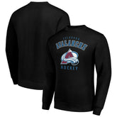 Colorado Avalanche Men's Starter Team Logo Fleece Pullover Sweatshirt Black