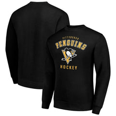 Pittsburgh Penguins Men's Starter Team Logo Fleece Pullover Sweatshirt Black